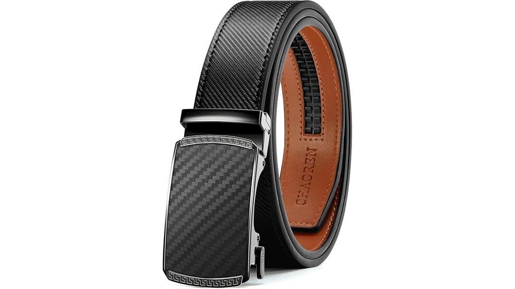 leather ratchet belt