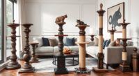 luxurious cat scratching posts