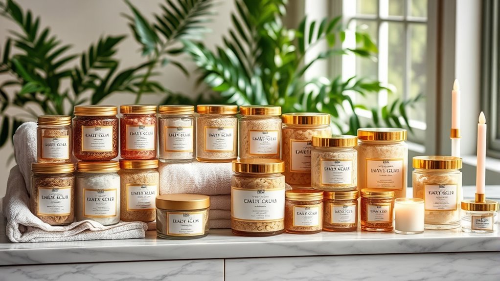 luxury body scrub sets