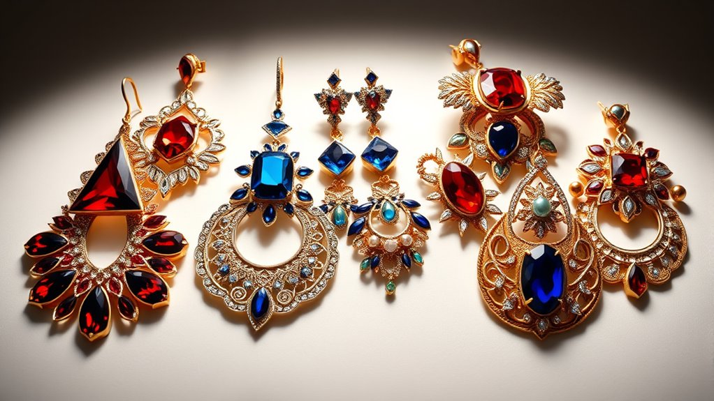 luxury bold earring collections