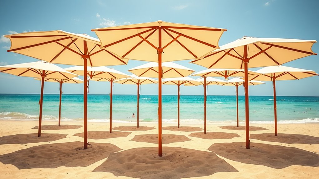 luxury durable beach umbrellas