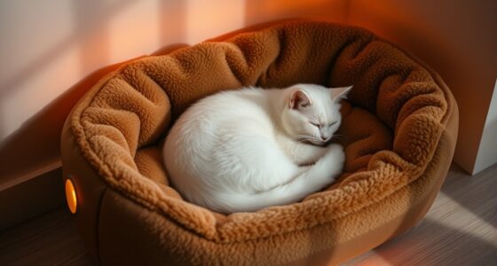 luxury heated pet beds