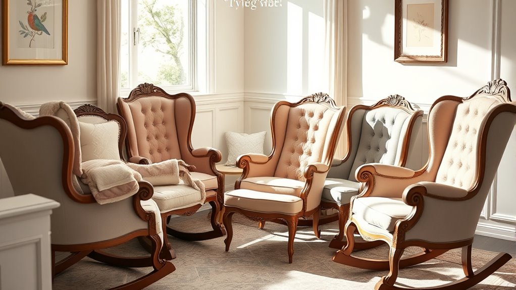 luxury nursery rocking chairs
