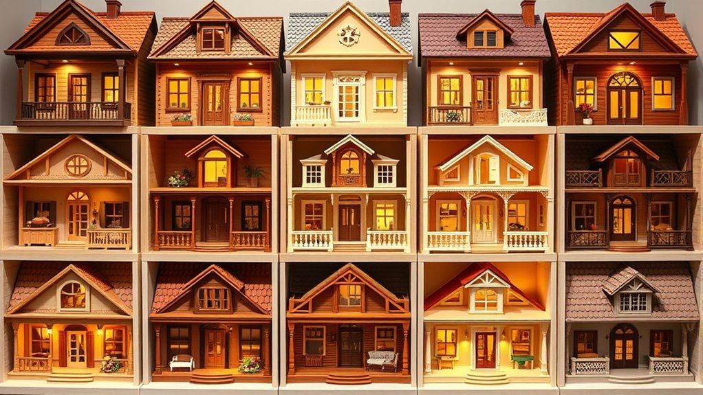 luxury wooden dollhouse collections