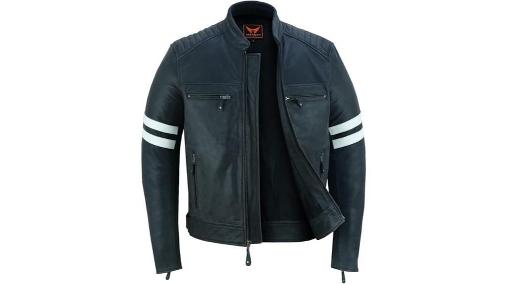 men s cowhide biker jacket