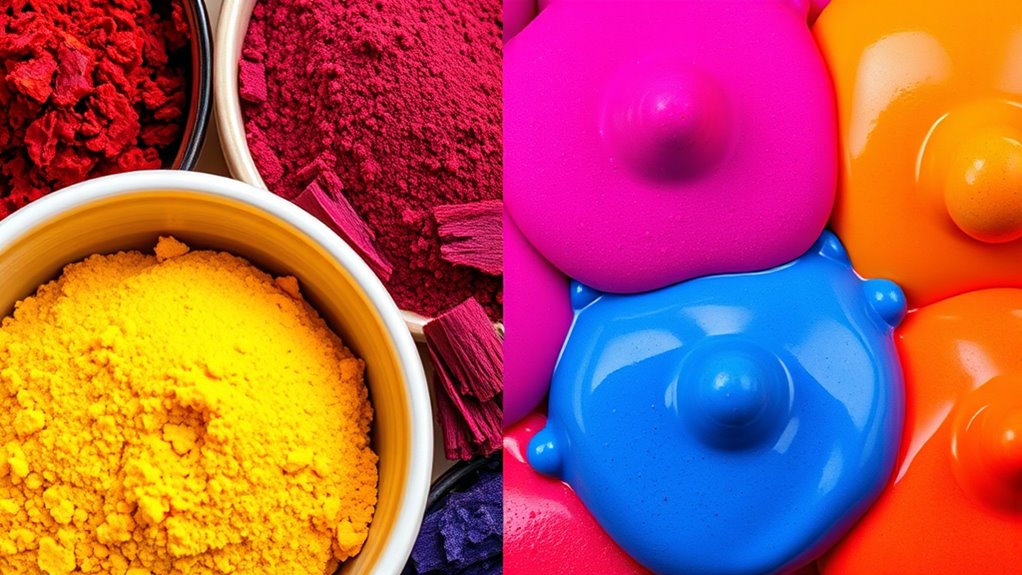 natural vs synthetic colorants