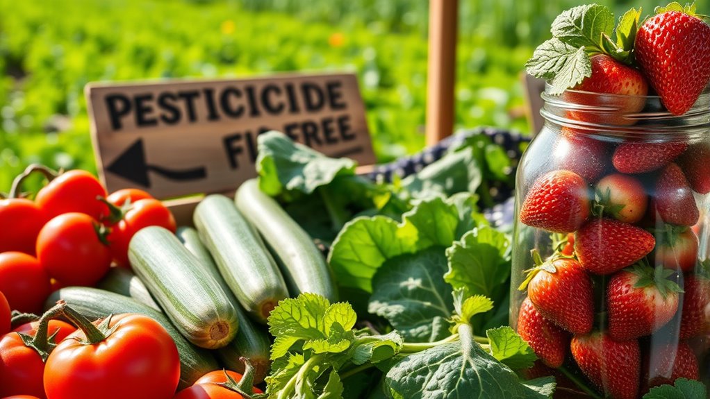 organic farming reduces pesticide residues