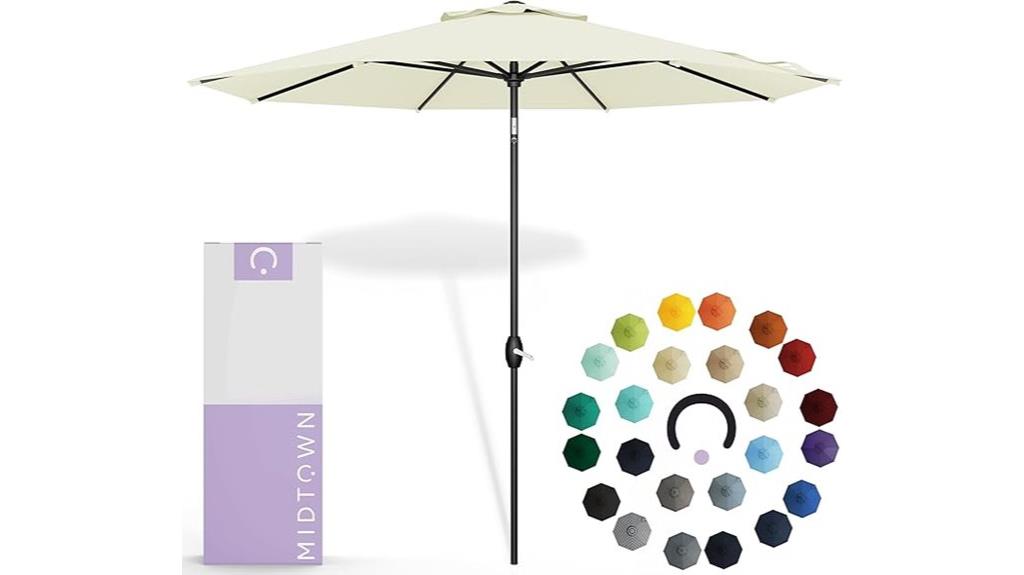 outdoor canvas umbrella frame