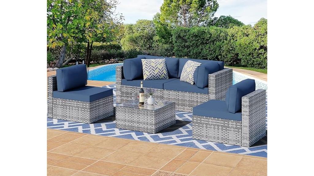 outdoor sectional patio set