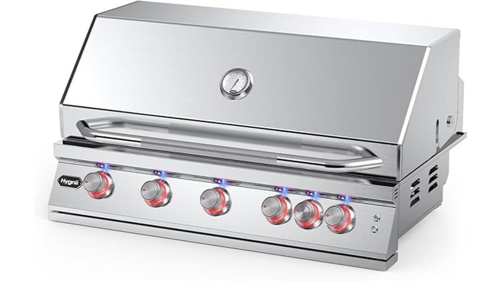 premium built in 40 inch grill