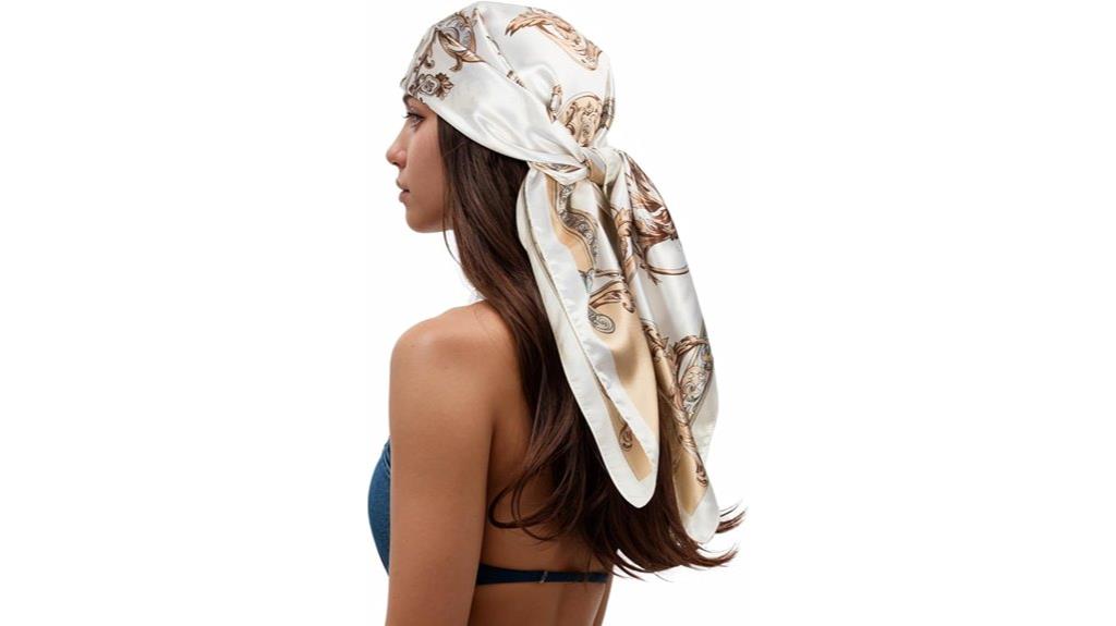 printed square headscarf