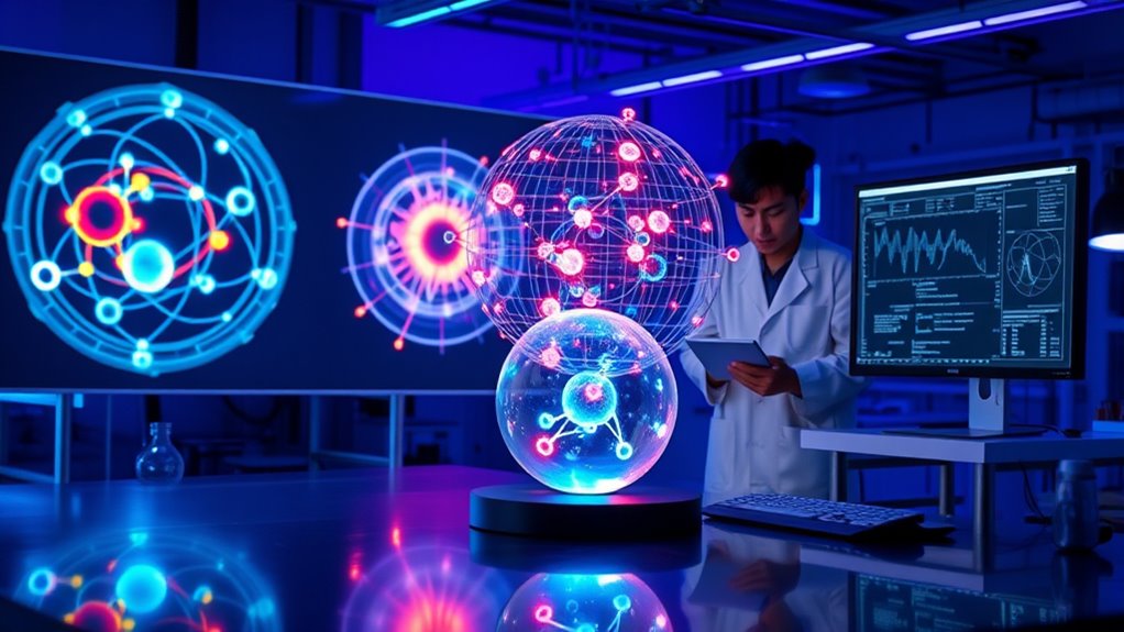 quantum electron probability clouds