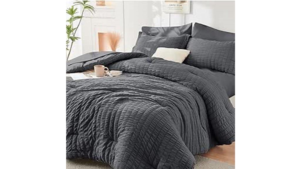 queen seersucker comforter set