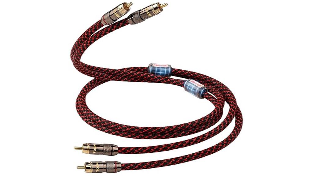 shielded rca audio cables
