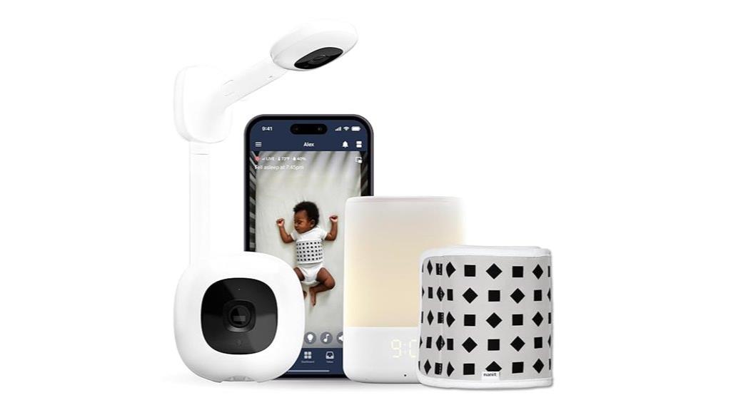 smart baby monitor with wall mount