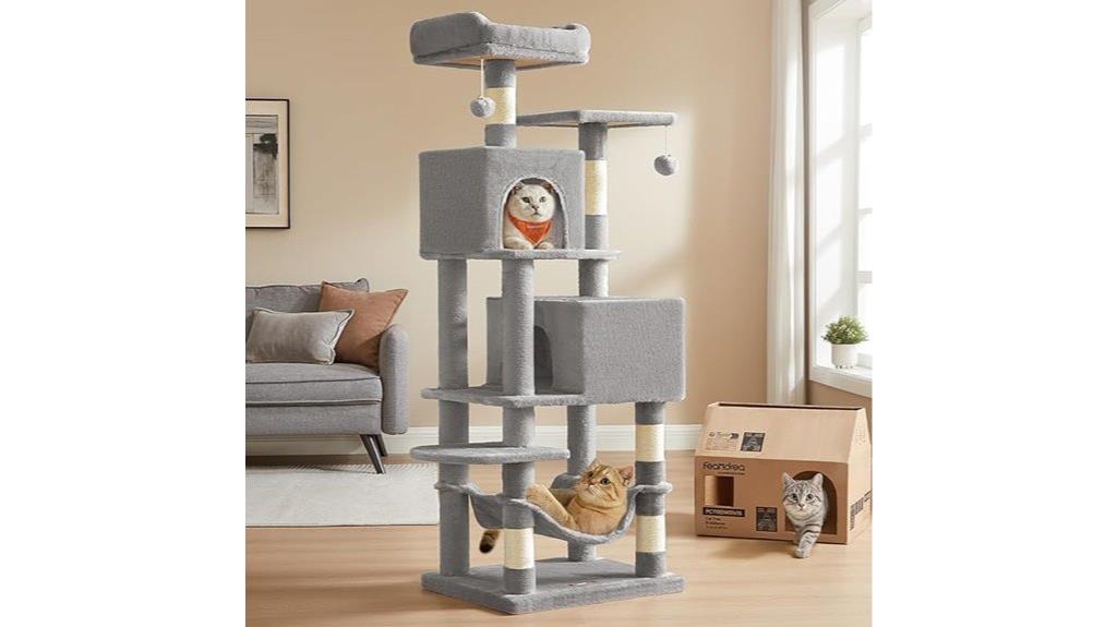 tall multi level cat tree