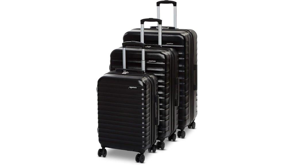three piece hardshell suitcase set