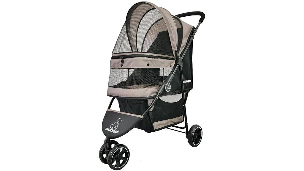 three wheel pet stroller