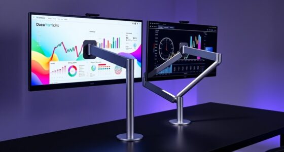 top dual monitor arms