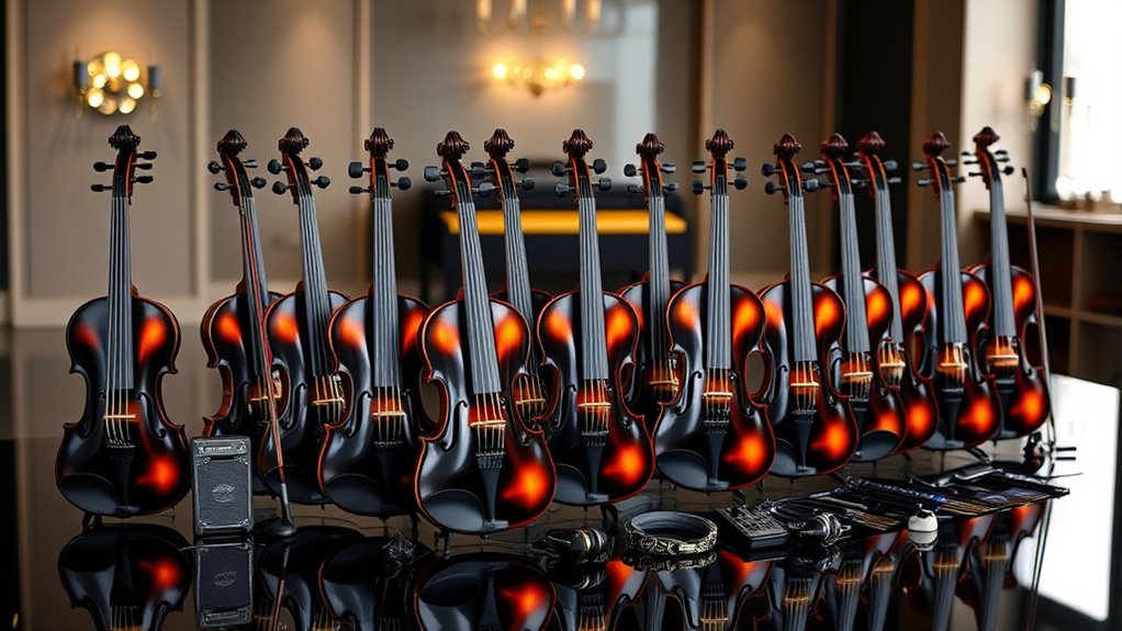 top premium beginner electric violins