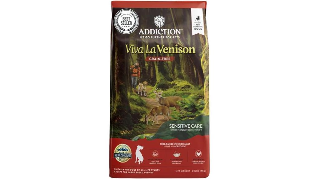 venison dog food addiction