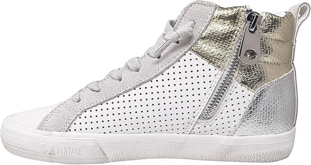 vintage havana perforated slip ons