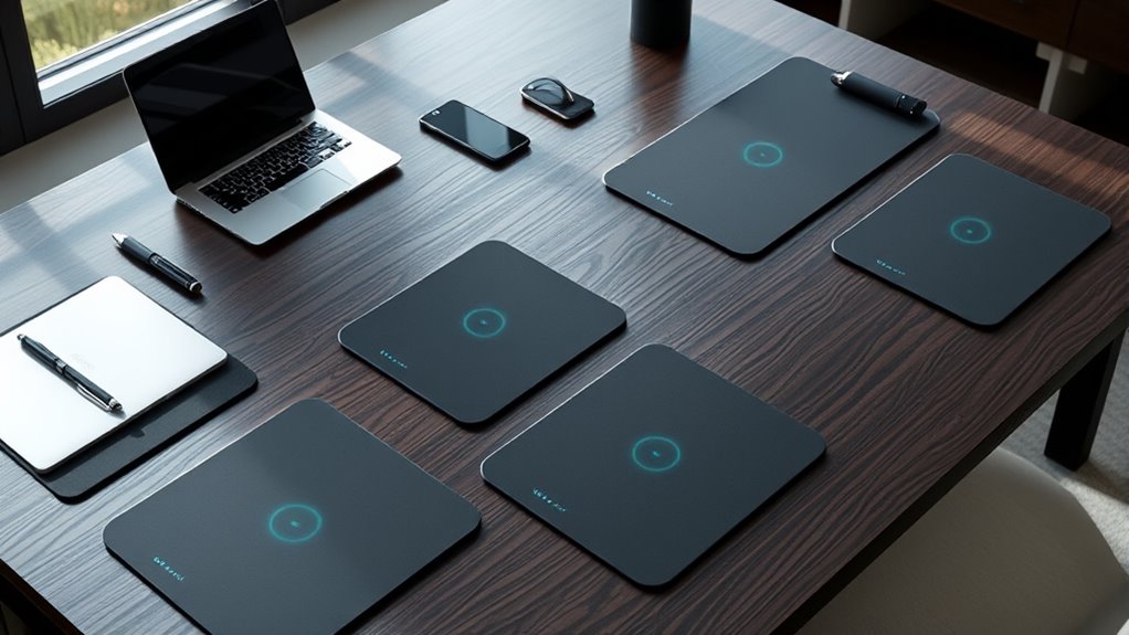 wireless charging desk mats