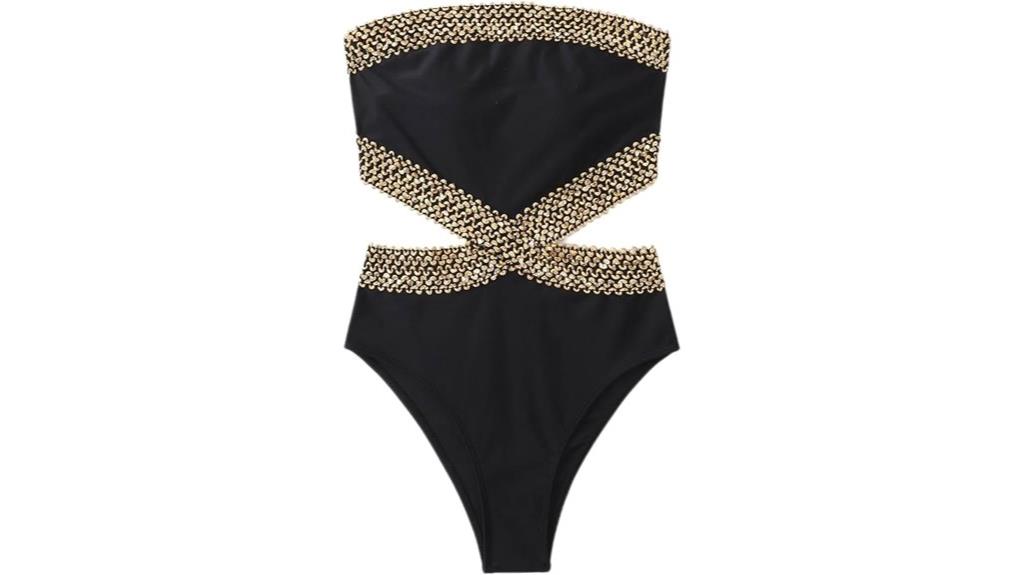 women s strapless swimsuit