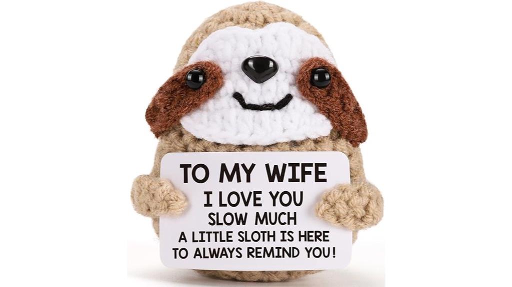 crochet sloth gifts for wife special occasions