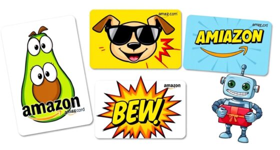 humorous amazon gift card designs
