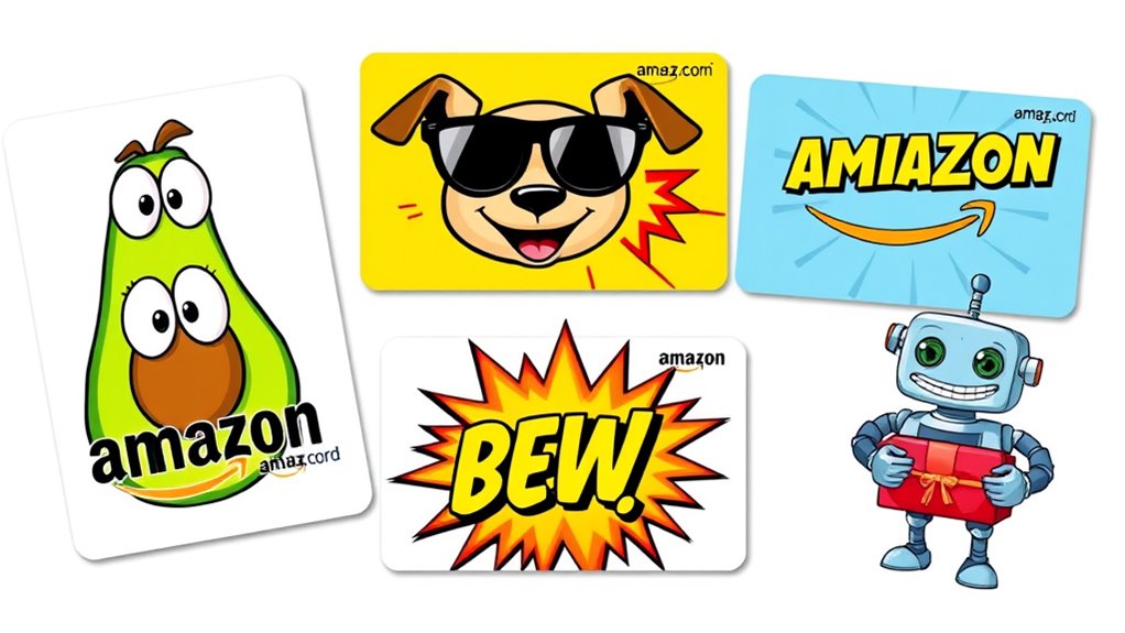humorous amazon gift card designs