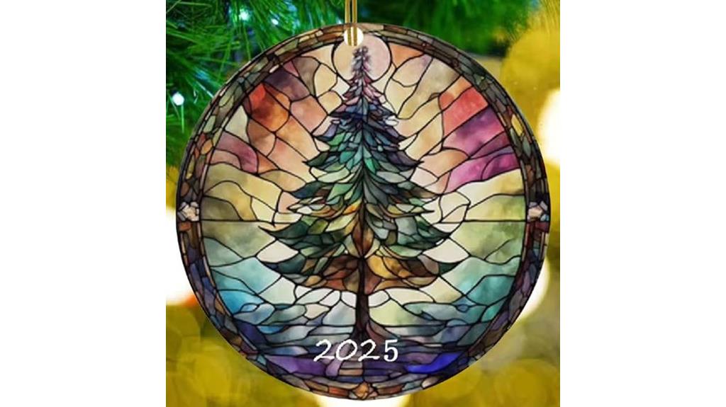 stained glass christmas ornament