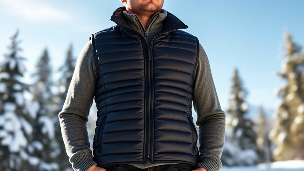 top men s heated winter vests