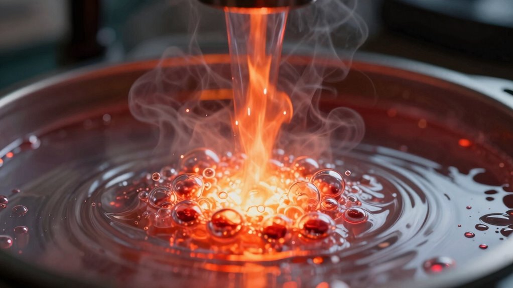 cavitation induced sample heating