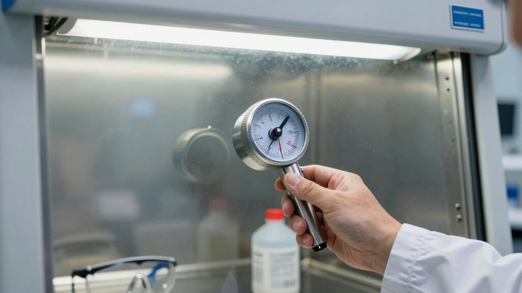 check fume hood airflow