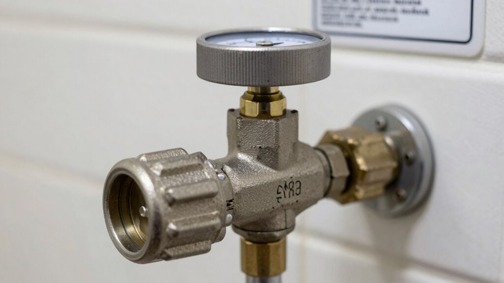 gas regulator creep prevention