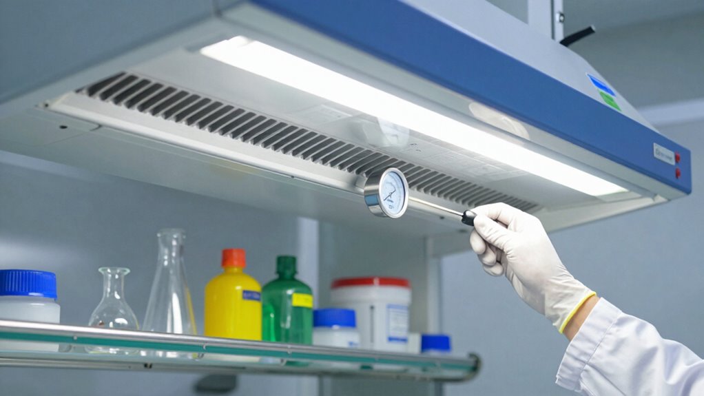 testing fume hood velocity