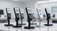 top barcode label stands