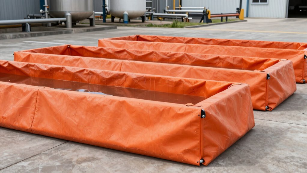 top chemical spill berms