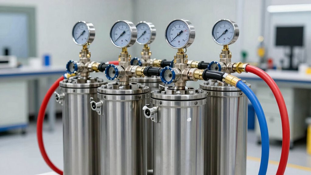 top cylinder gas manifolds