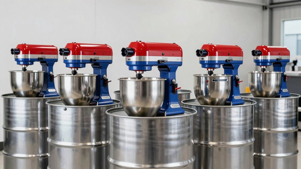 top entry drum mixers