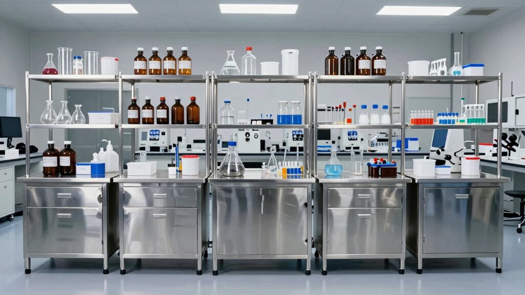 top heavy duty chemical shelves