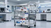 top solvent resistant lab carts
