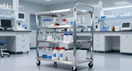 top solvent resistant lab carts