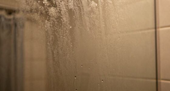 bathroom mirror fogs up
