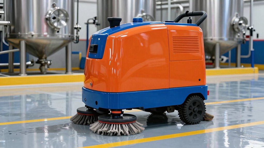 chemical facility floor cleaning