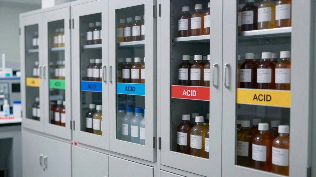 corrosive chemical storage safety