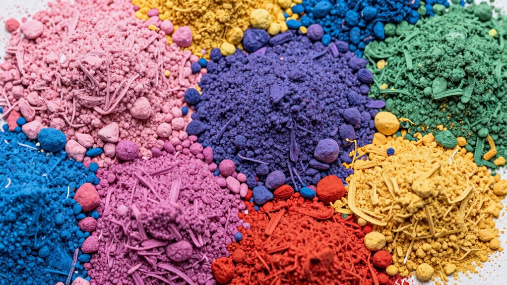 powder segregation through moisture