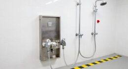 proper eyewash station placement