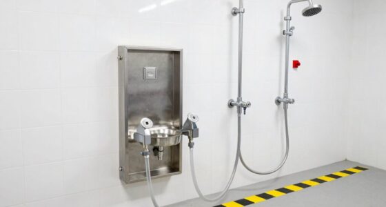 proper eyewash station placement